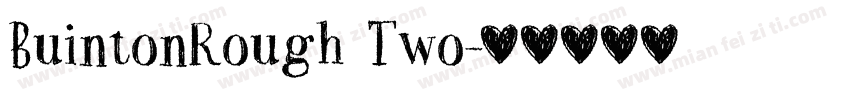 BuintonRough Two字体转换